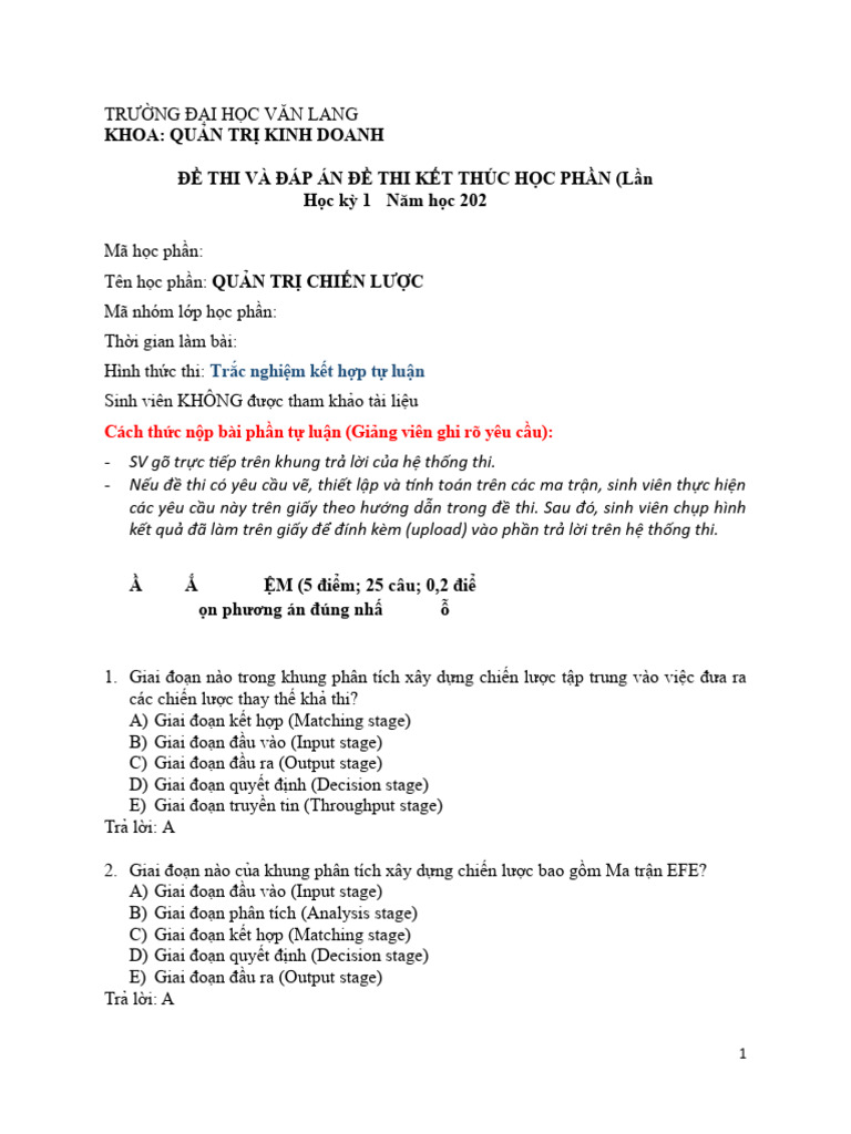 ĐỀ THI THAM KHẢO - PHẦN 2 | PDF
