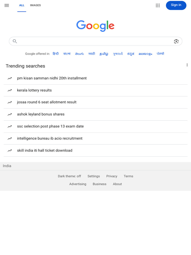 Google Language Options in India | PDF