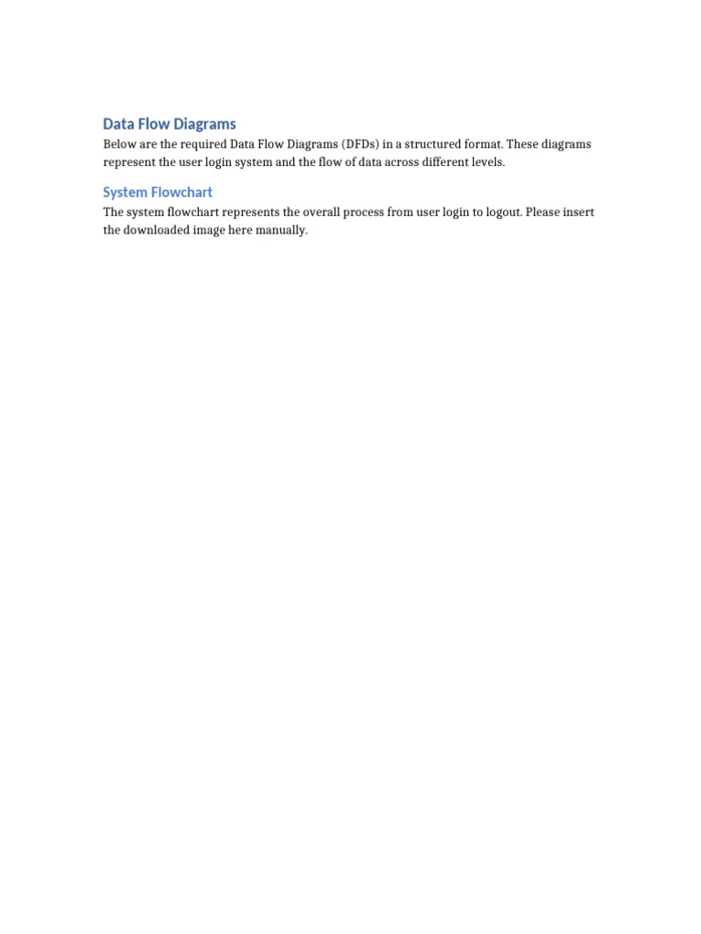 User Login Data Flow Diagram | PDF