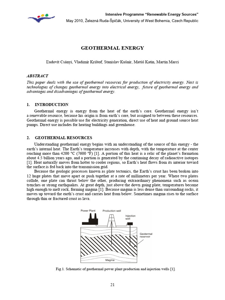 Geothermal Energy 1 | PDF | Geothermal Energy | Steam