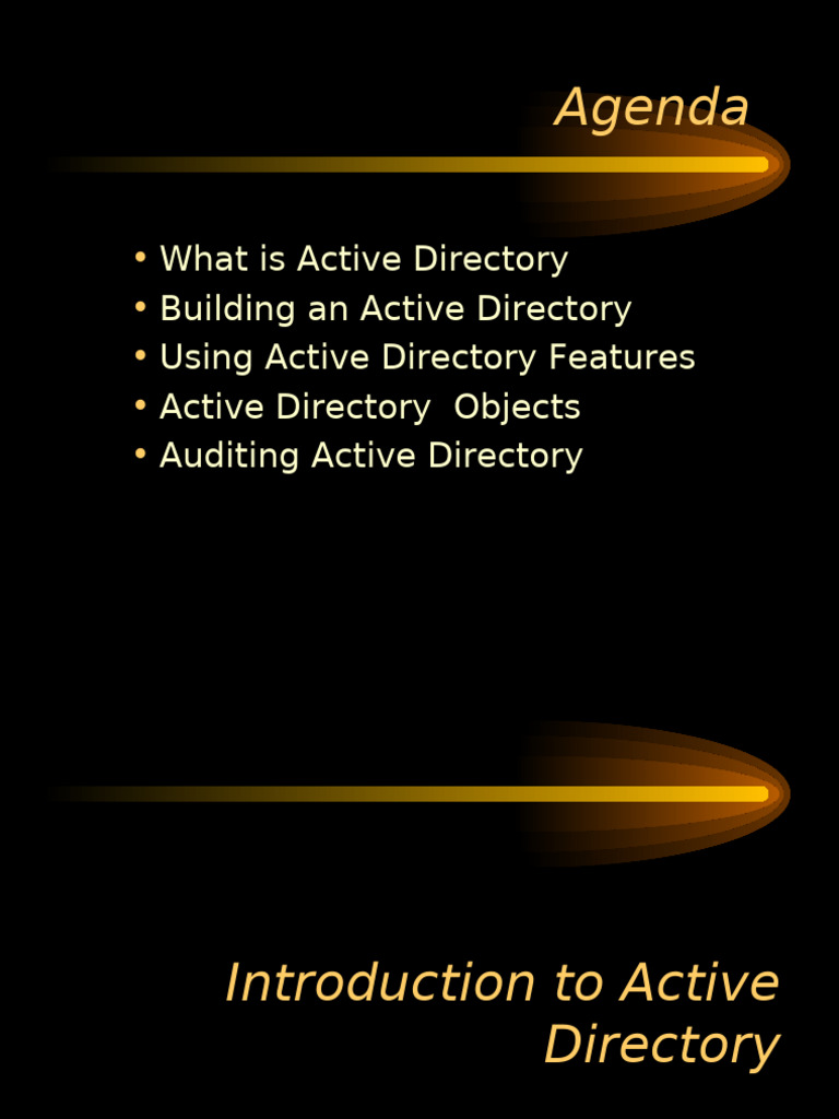 Active Directory and Application Ppt | PDF | Active Directory | Group ...