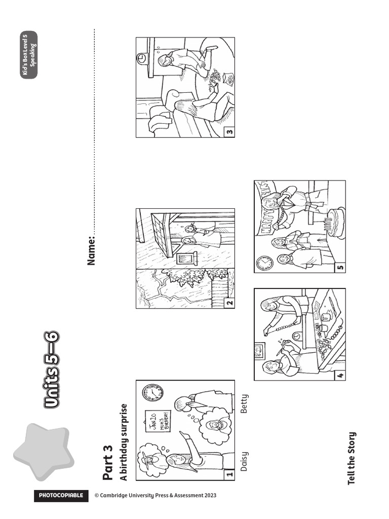 KidsBox Level5 Test Units 5-6 Speaking 3 | PDF
