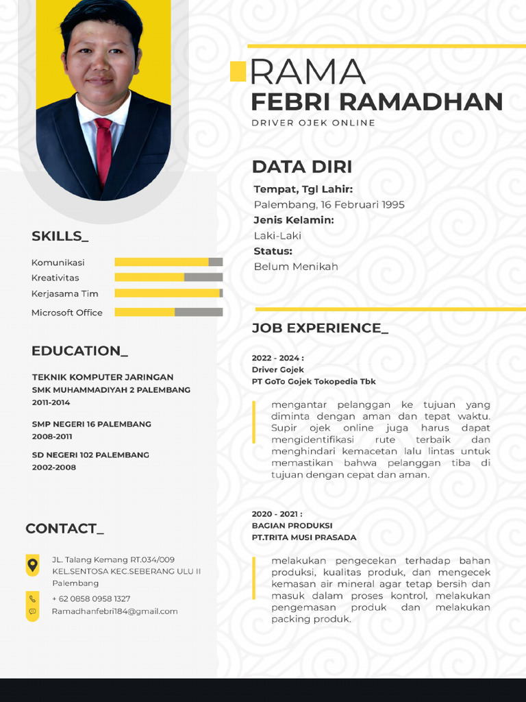 CV Kak Rama | PDF