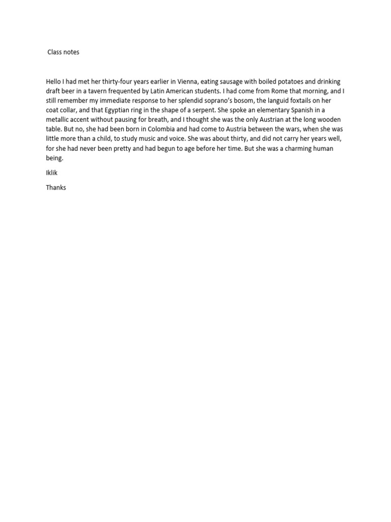 Class Notes | PDF