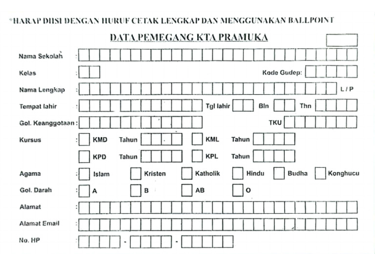 Formulir KTA | PDF