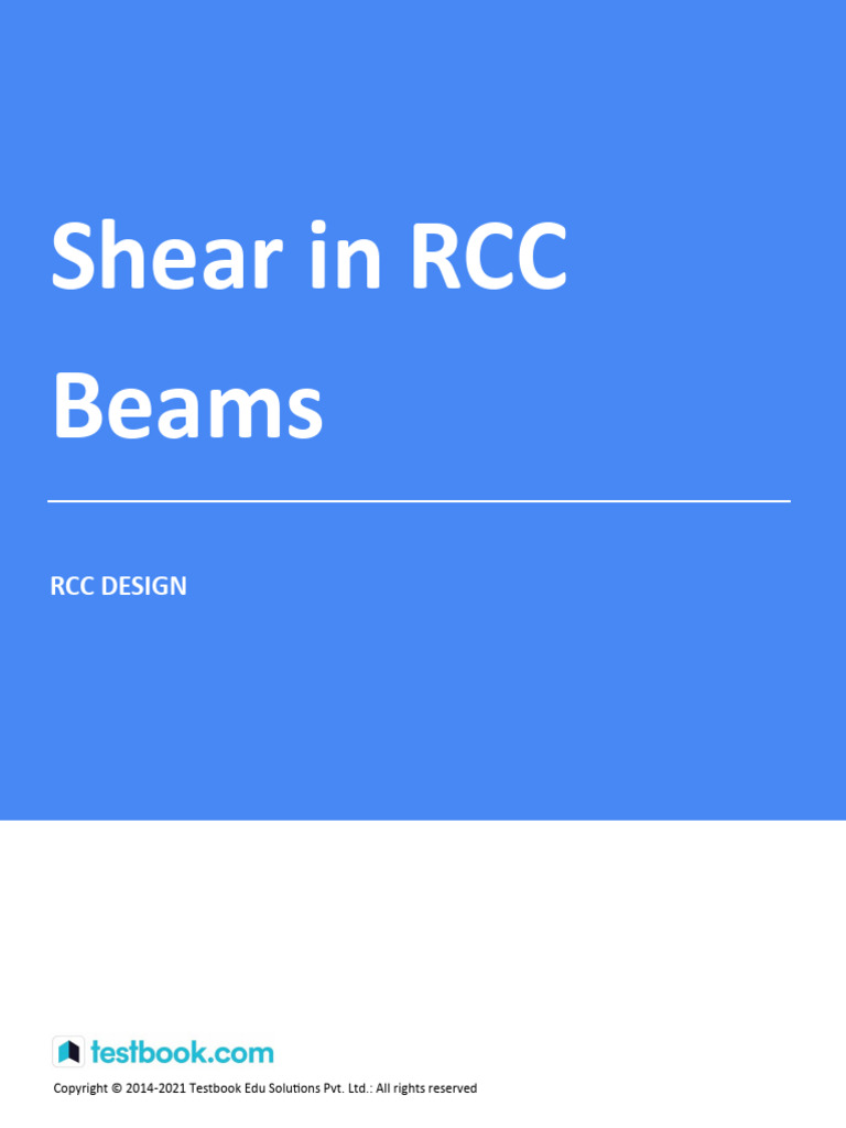 Shear Stress Distribution in RCC Beams | PDF | Beam (Structure) | Bending