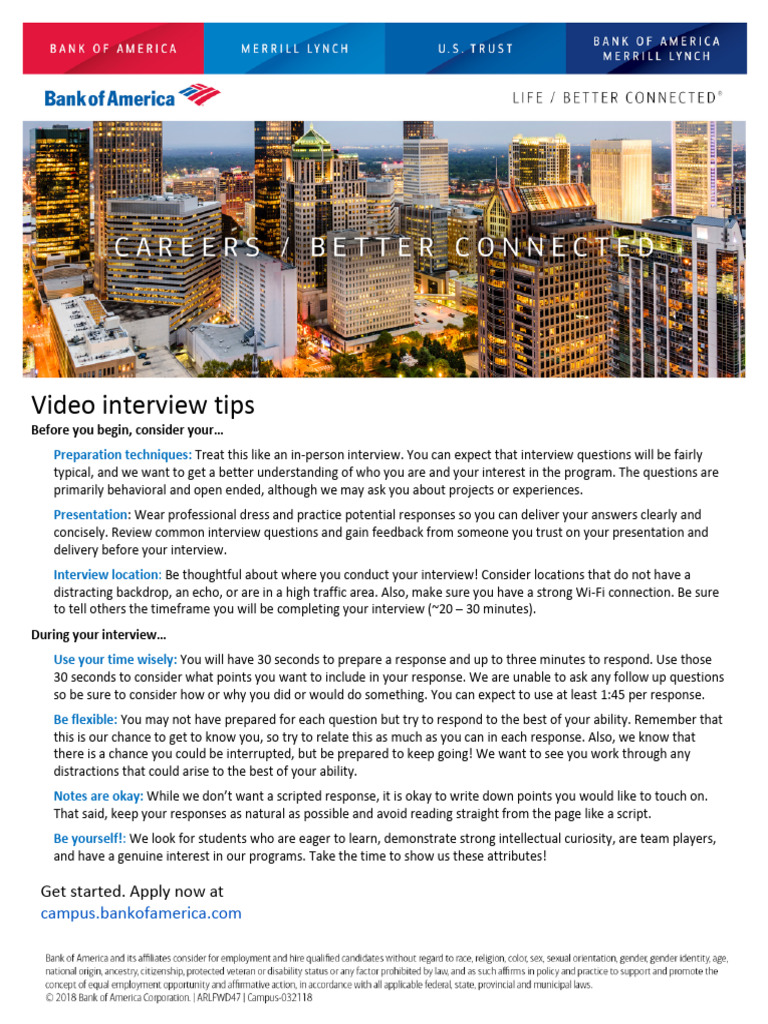 Video-Interview-Tips For Upcoming Video Interview | PDF