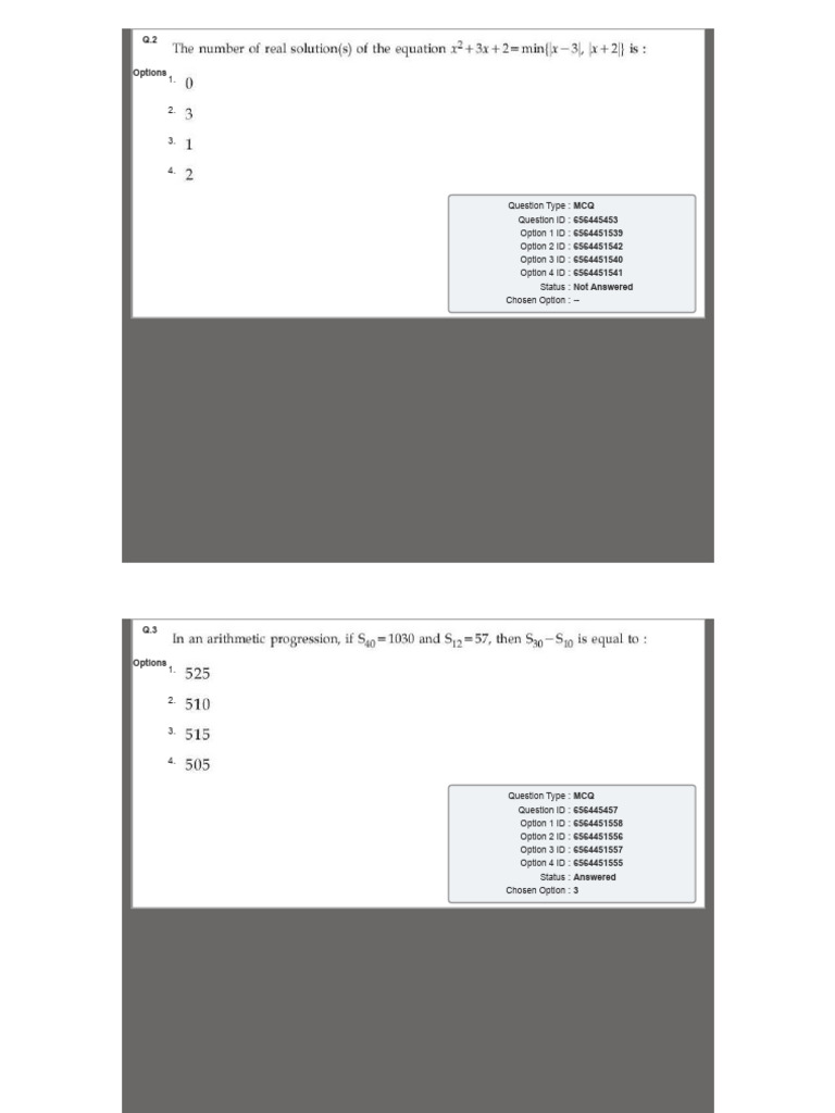 24th January Jee Main 2025 Official Answer Key Part 1 | PDF