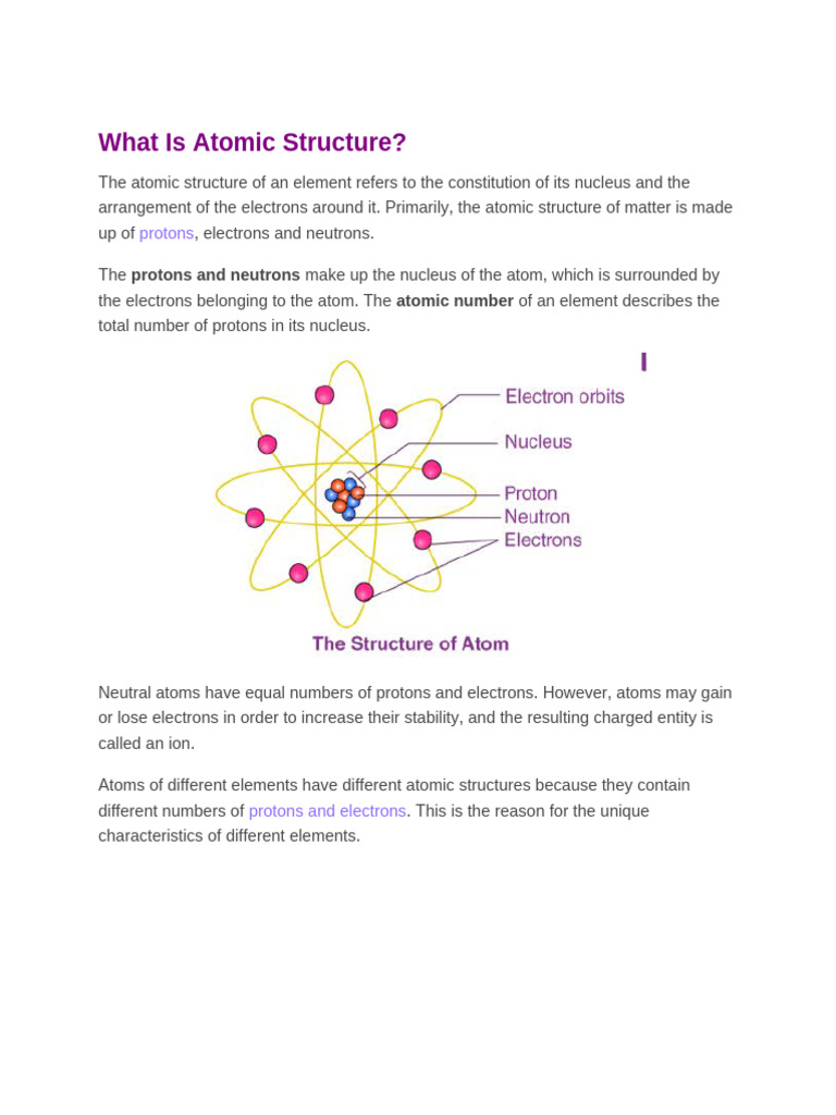Understanding Atomic Structure | PDF