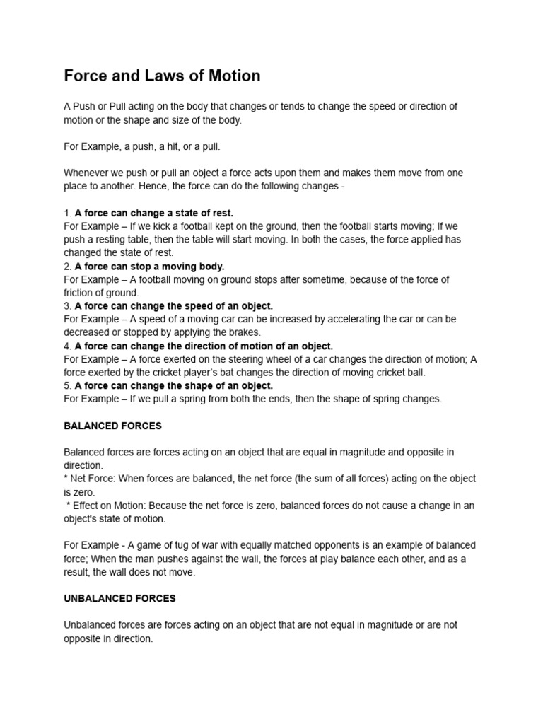 Understanding Forces and Motion | PDF | Force | Momentum