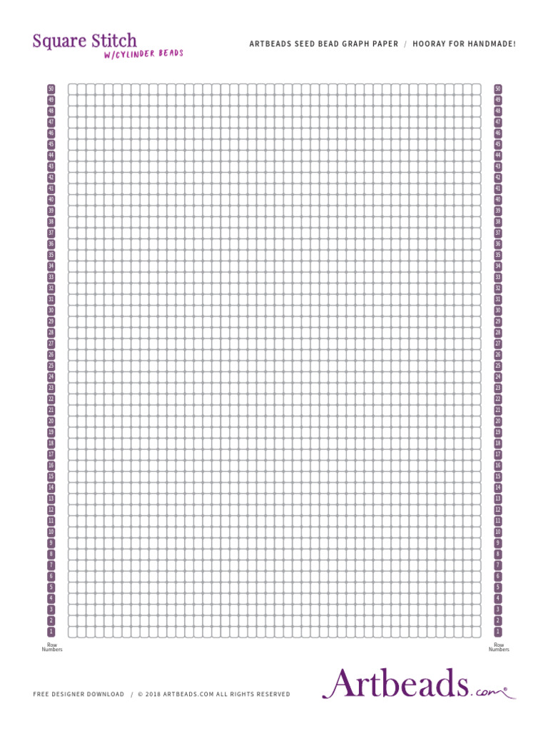 Free Seed Bead Graph Paper Download | PDF