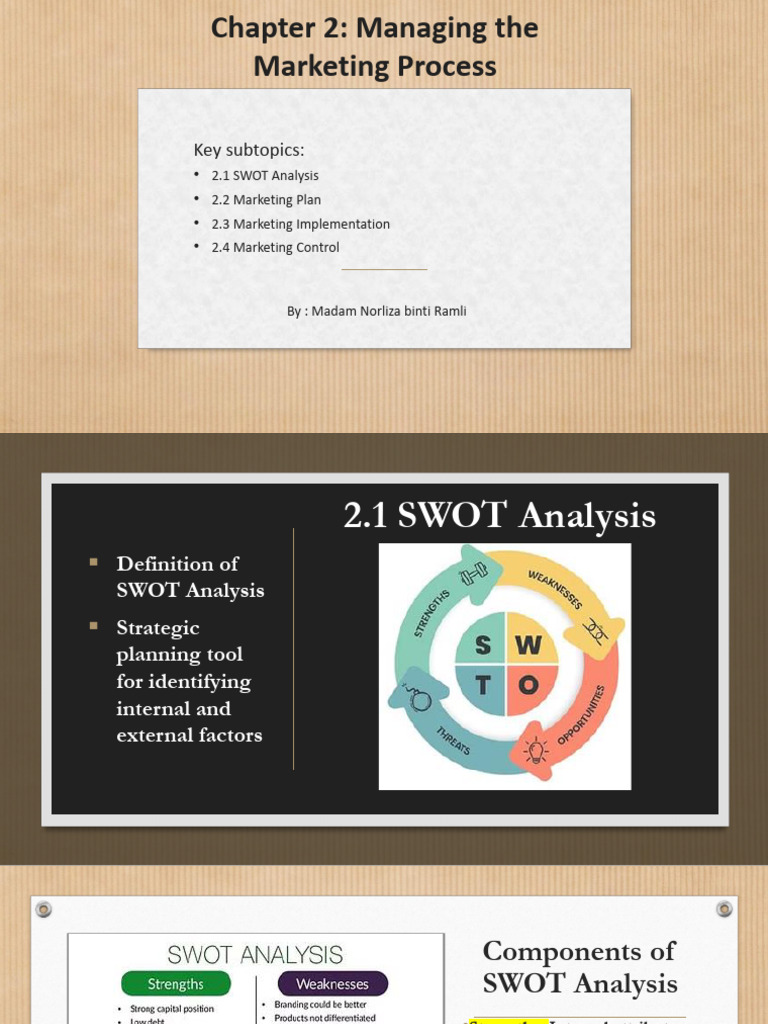 Marketing Process Management Guide | PDF | Marketing | Swot Analysis