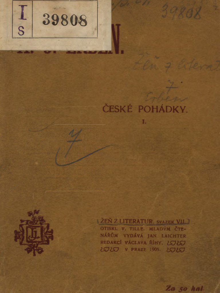 Karel Jaromir Erben Česke Lidové Pohádky | PDF