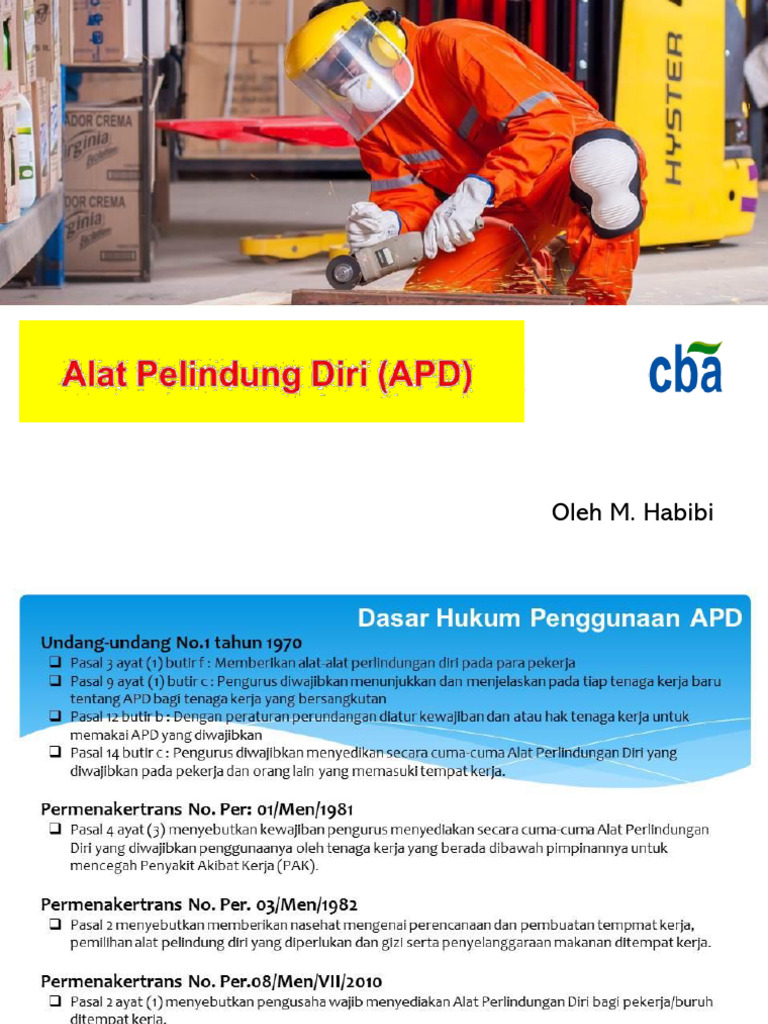 4.8.c Cba - Materi Training Hse - Apd | PDF