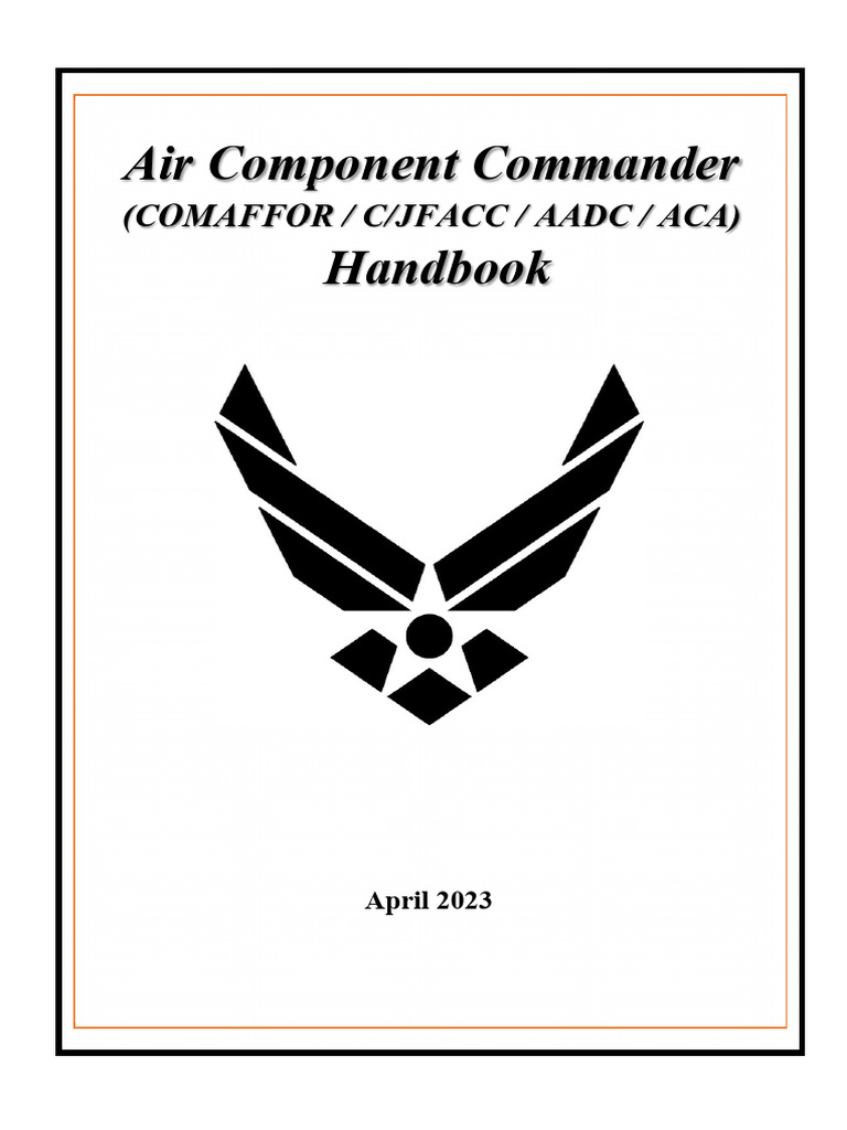 Air Component Commander Handbook | PDF | United States Air Force ...
