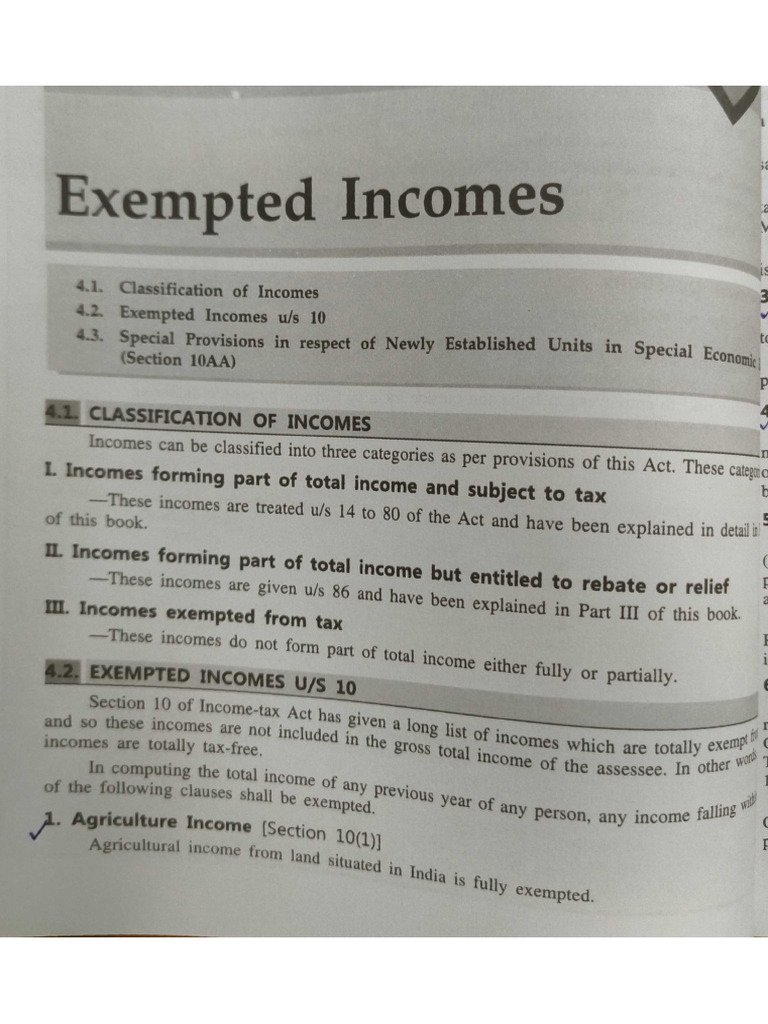 Exempted Income | PDF