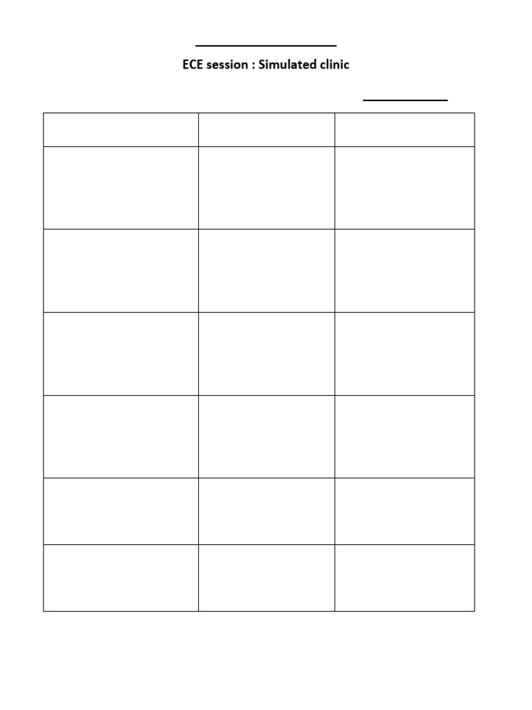 ECE Log Book Checklist for Clinics | PDF