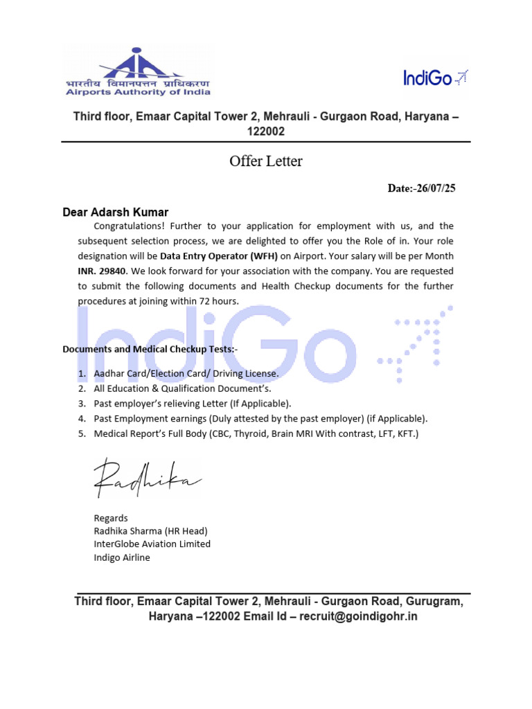Job Offer: Data Entry Operator Position | PDF