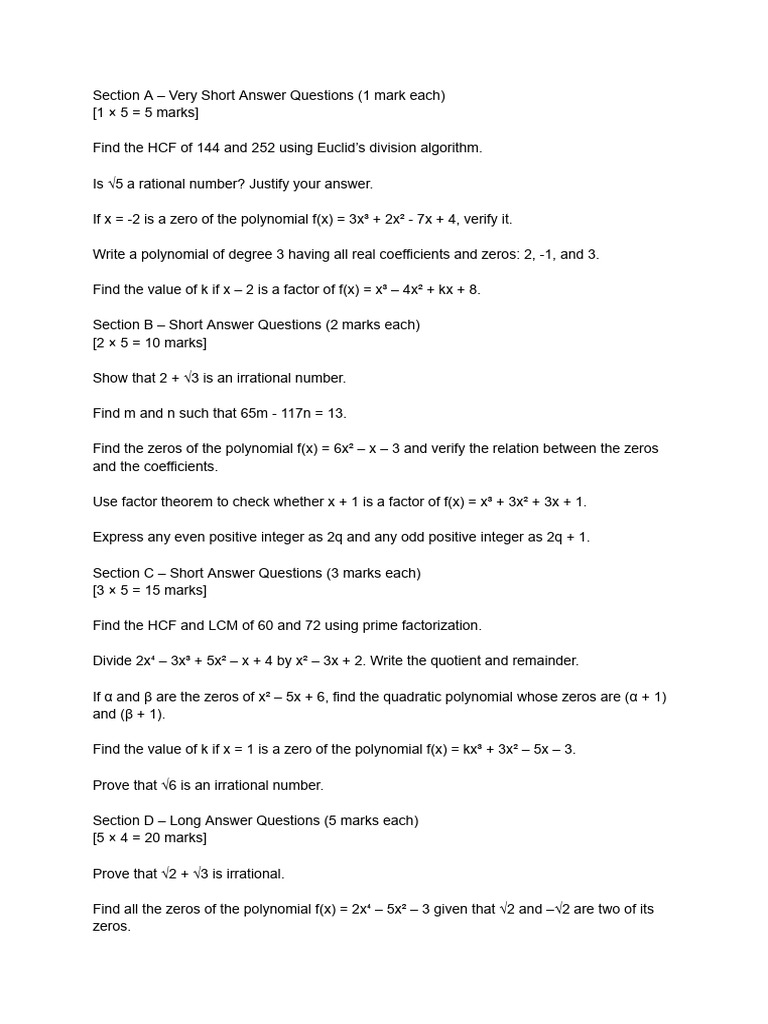 Math Questions and Solutions Guide | PDF