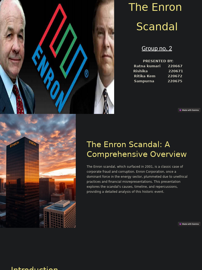 Enron Scandal: Causes and Consequences | PDF | Enron | Business
