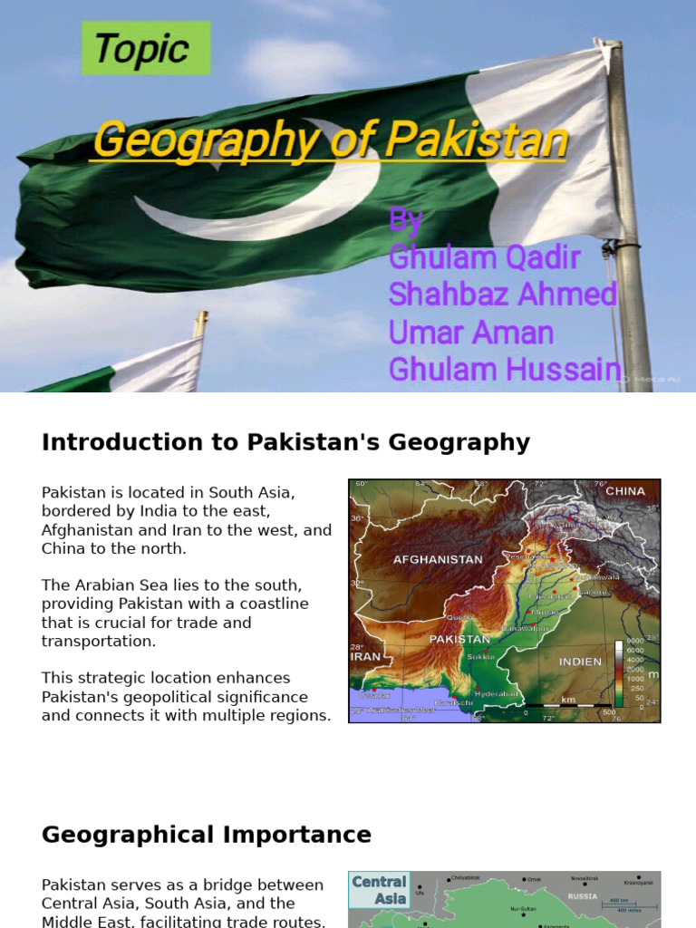 Geography of Pakistan | PDF | Pakistan | Earth Sciences