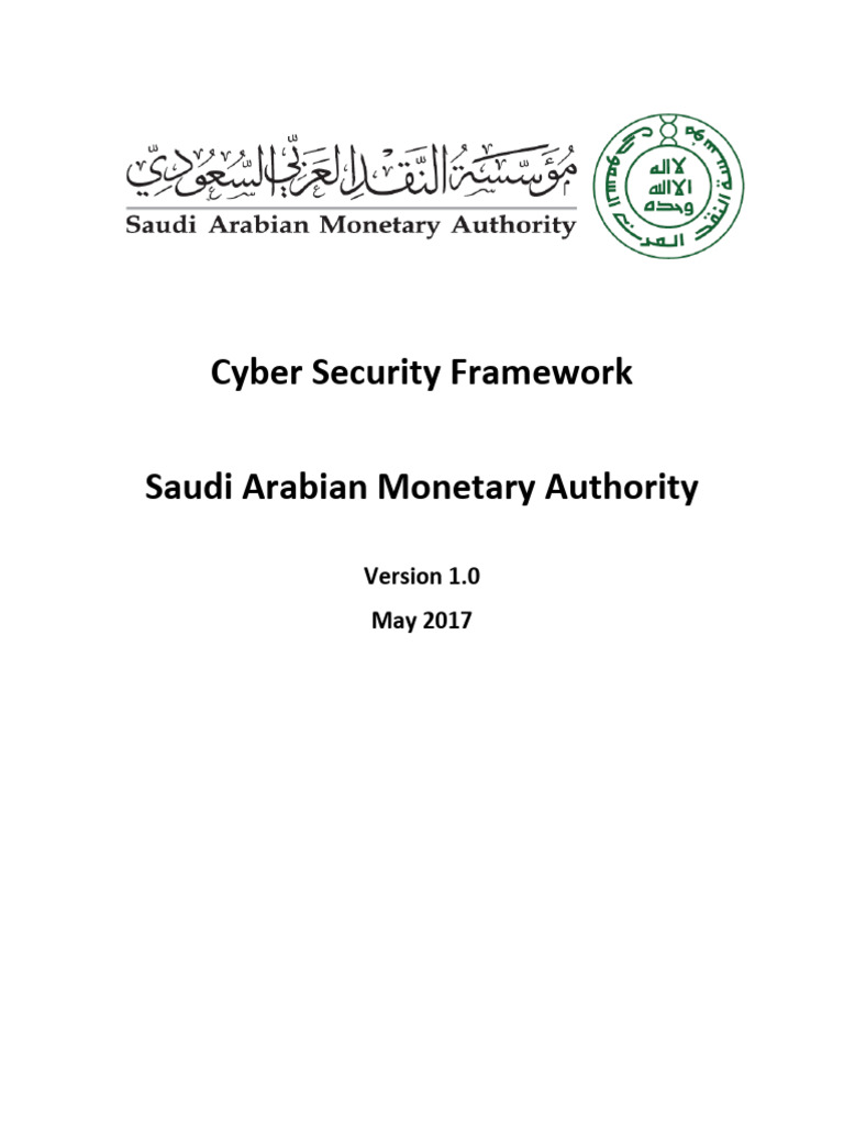 Saudi Arabia Cyber Security Framework | PDF | Information Security ...
