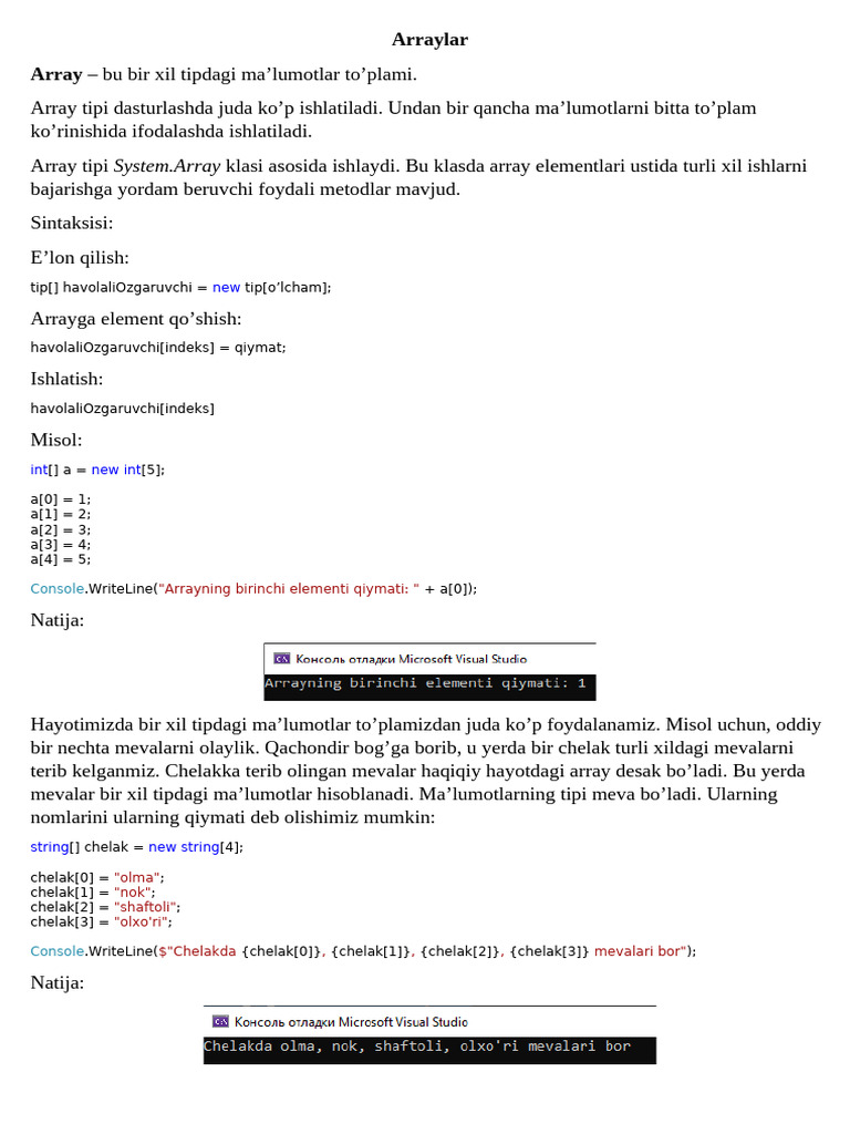 21.1. Array | PDF