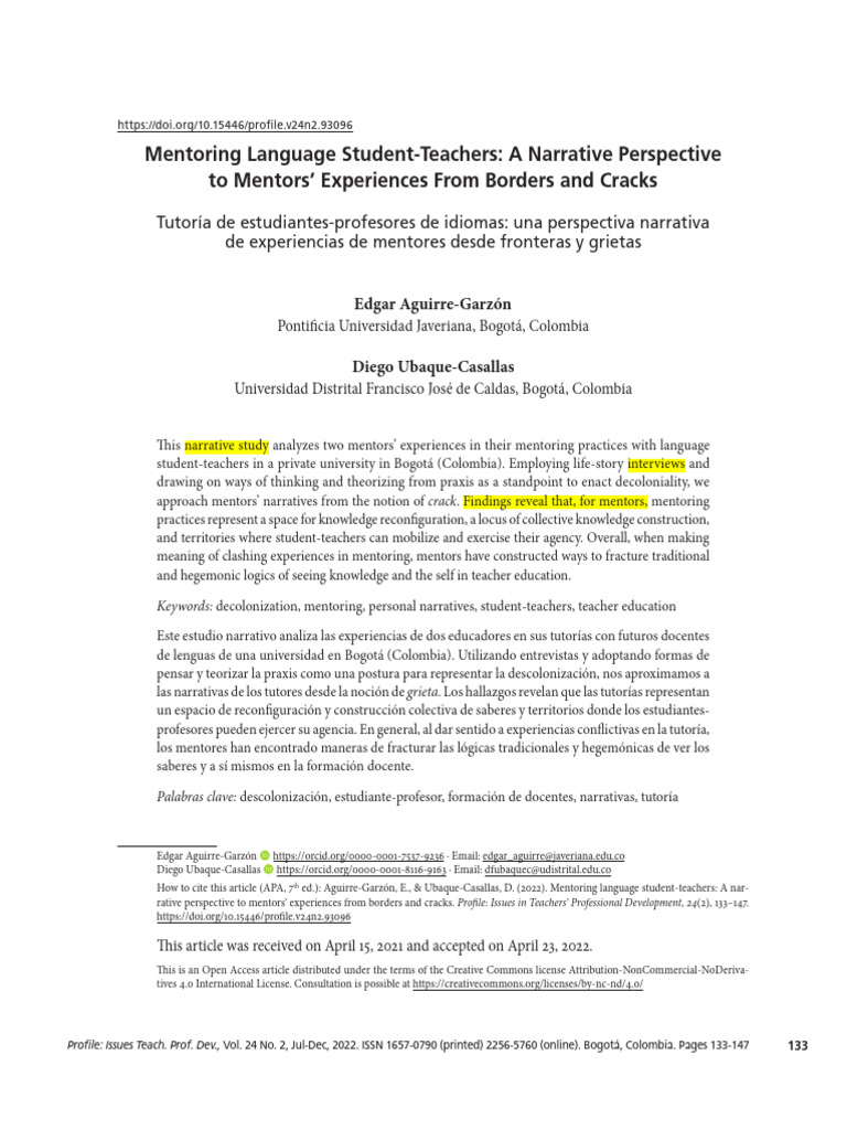 Mentoring Language Student-Teachers: Insights | PDF | Mentorship | Pedagogy