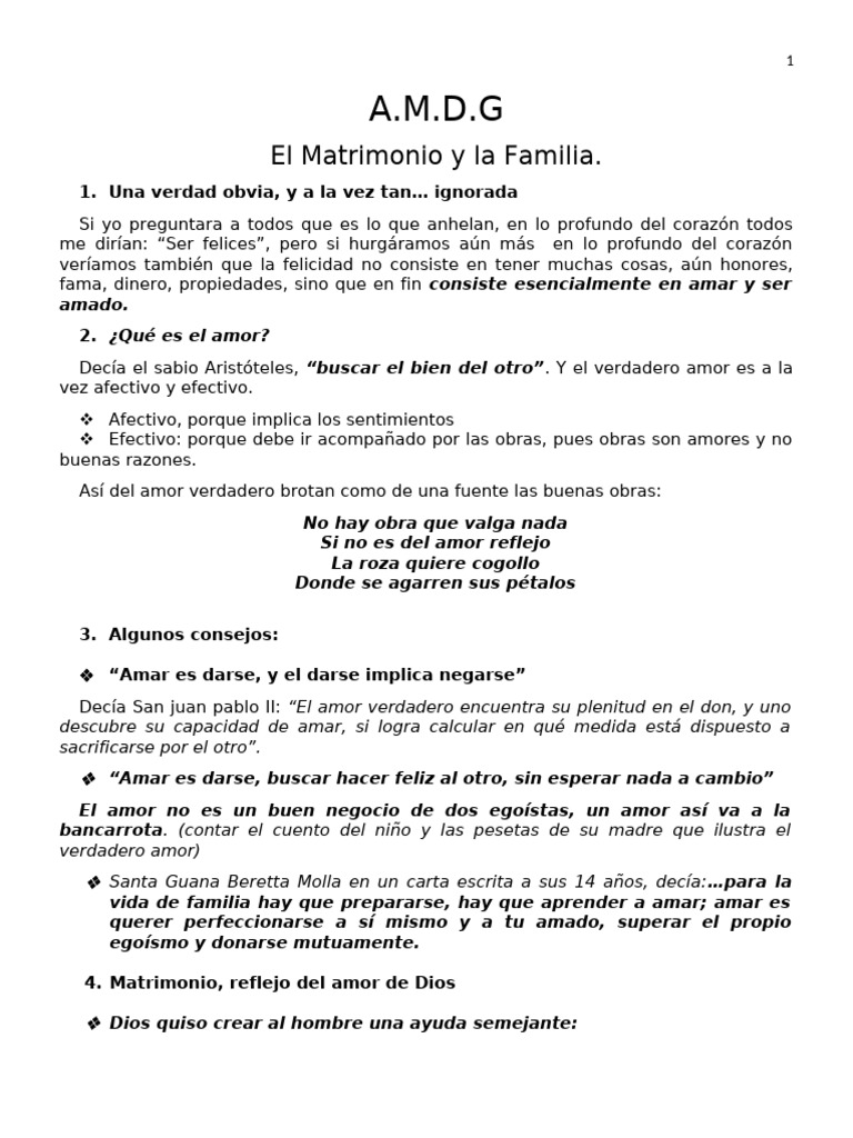 Amor y Matrimonio: Claves para la Felicidad | PDF | Amor | Cristo (título)