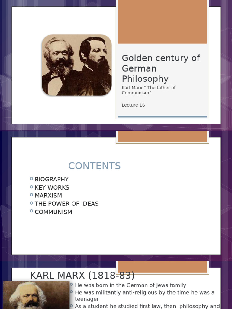 16 Lecture Modern Philosophy Marxism | PDF | Karl Marx | Communism