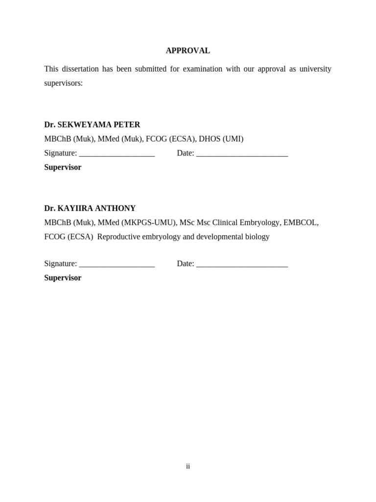 Dissertation Approval Signatures | PDF
