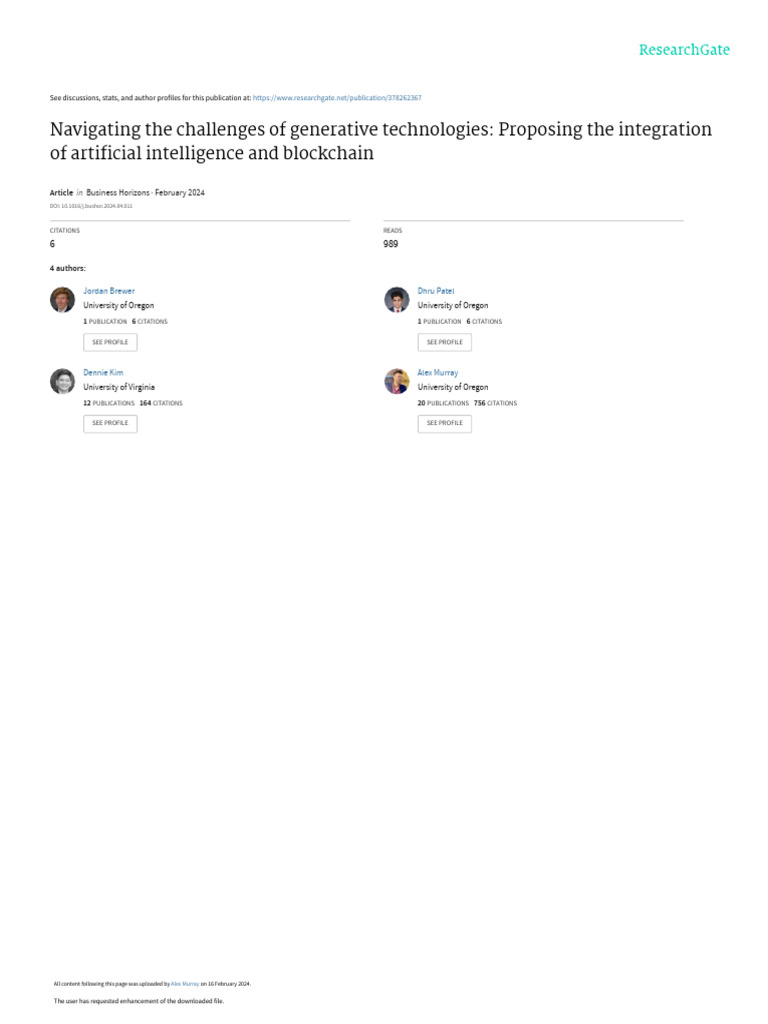 AI and Blockchain Integration Solutions | PDF | Artificial Intelligence ...