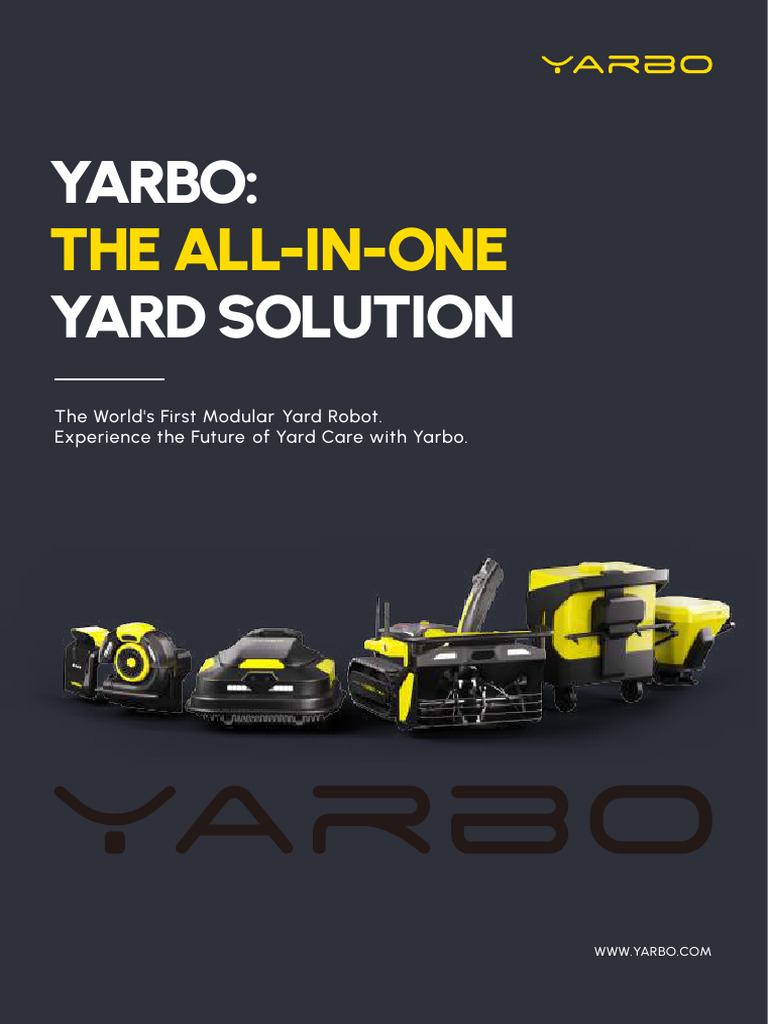Yarbo 2024: Modular Yard Robot Solutions | PDF | Mower | Lawn