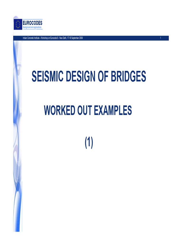 Kolias - New - Delhi - 2009 - Example of Bridge On Ductile Piers | PDF ...