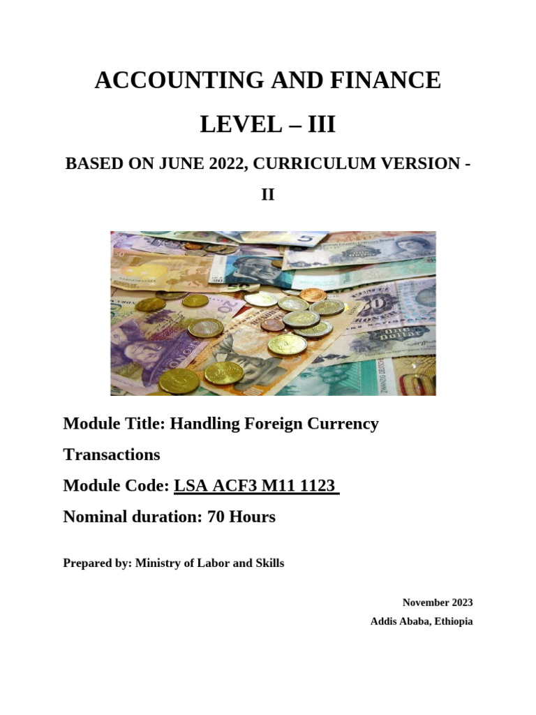Foreign Currency Transactions Guide | PDF | Foreign Exchange Market ...