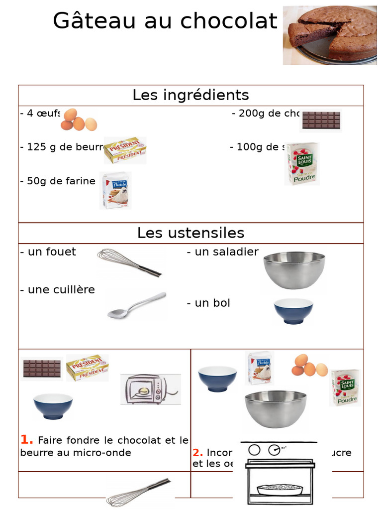 Recette de Gâteau au Chocolat | PDF