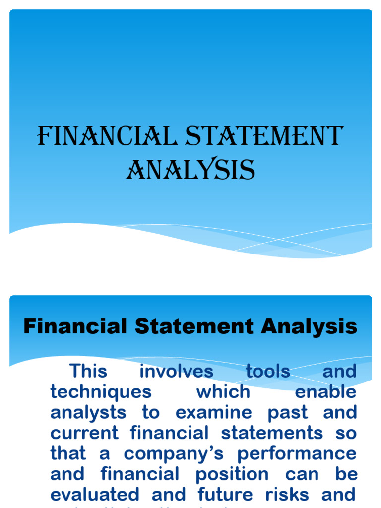 Financial Statement Analysis Overview | PDF