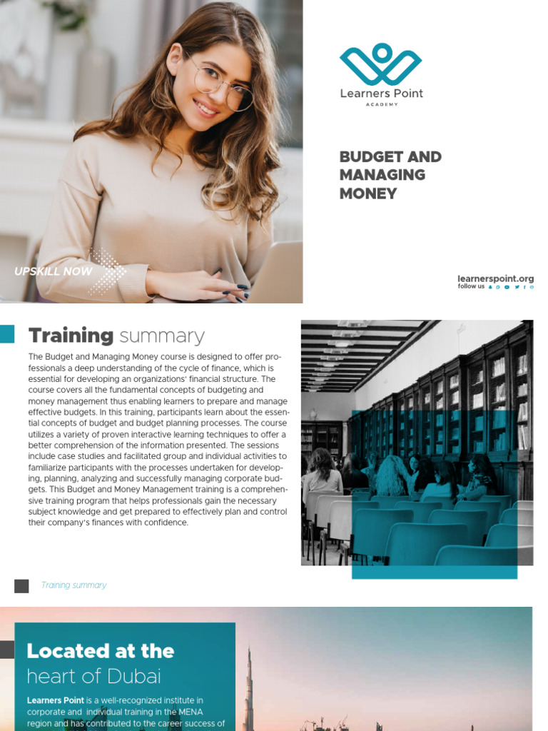 Budgets Managing Money Course | PDF | Budget | Expense