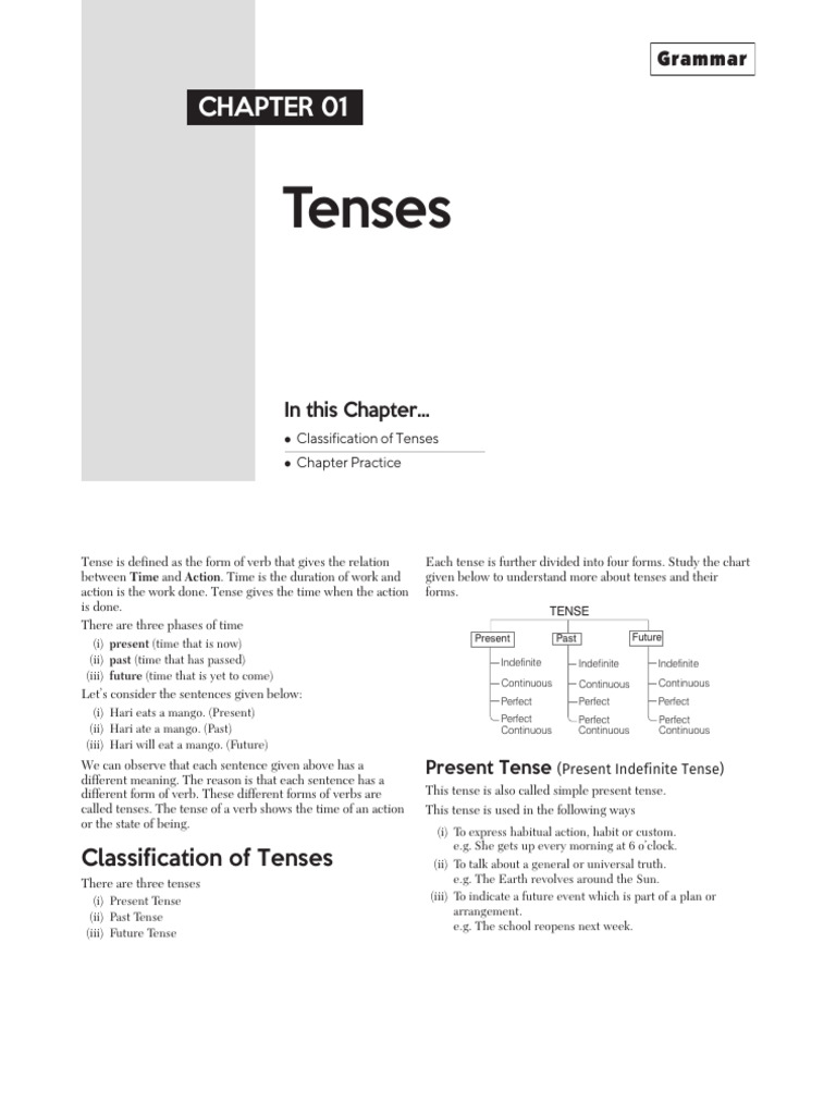 Understanding Verb Tenses in English | PDF | Verb | Grammatical Tense