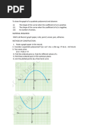 Graphing Quadratic Polynomials Activity | PDF