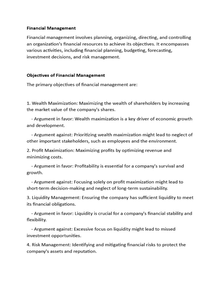 Key Concepts in Financial Management | PDF | Internal Rate Of Return ...
