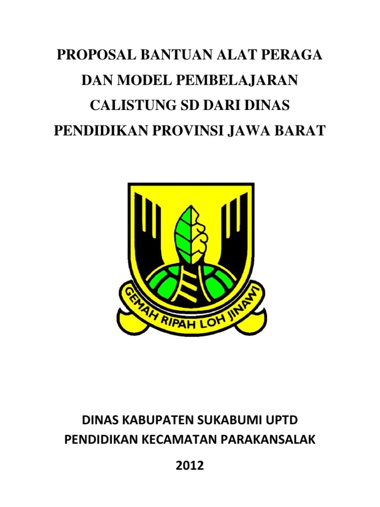 Proposal Bantuan Alat Peraga Dan Model Pembelajaran