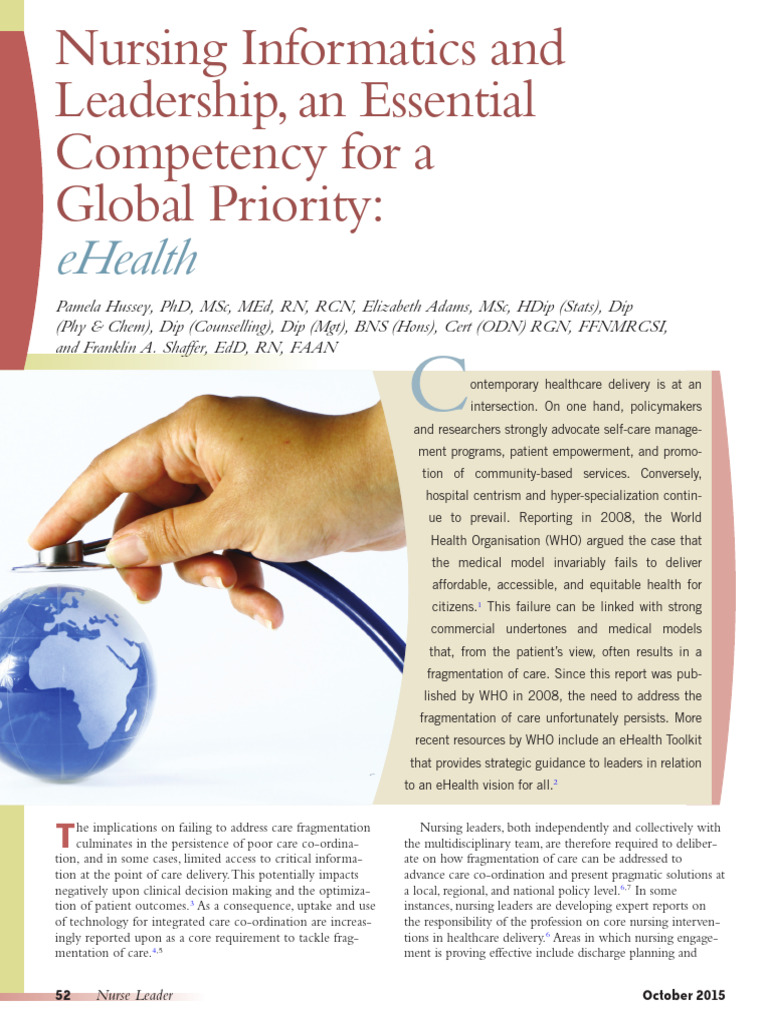 Advancing Nursing Informatics Competencies | PDF | Nursing | Health ...