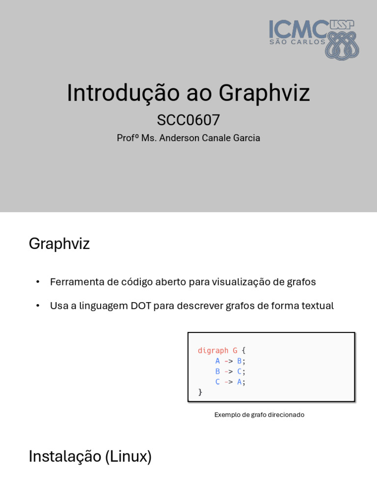 SCC0607 - Graphviz | PDF