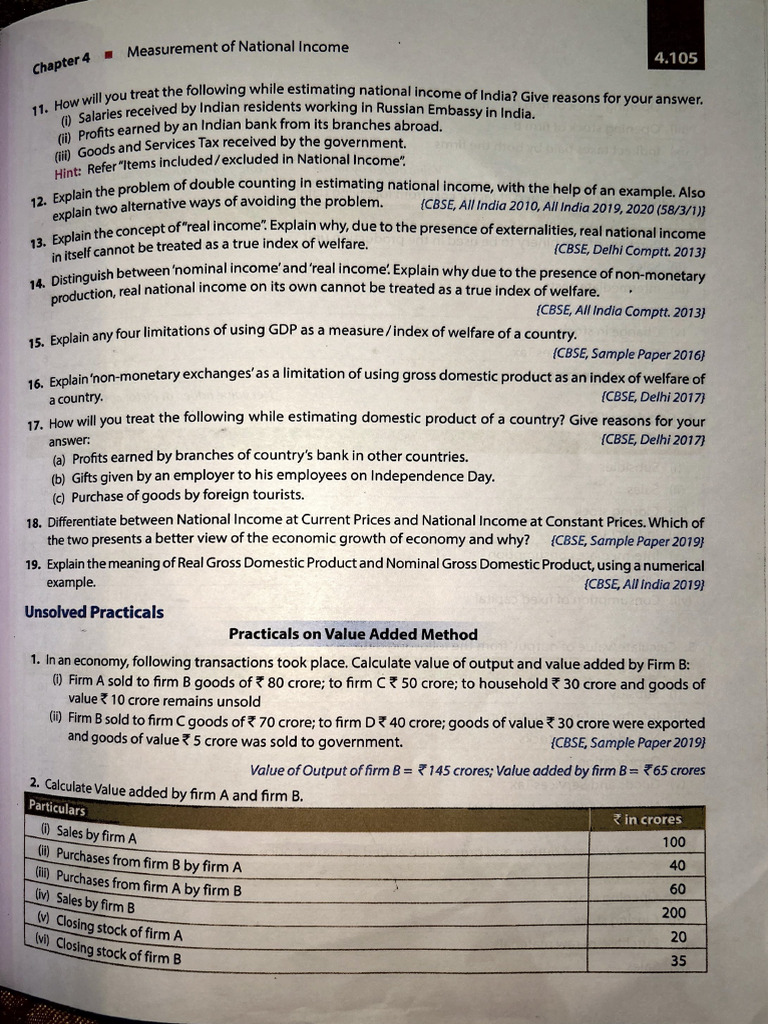 National Income Measurement Techniques | PDF | Measures Of National ...