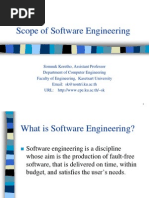Scope of Software Engineering