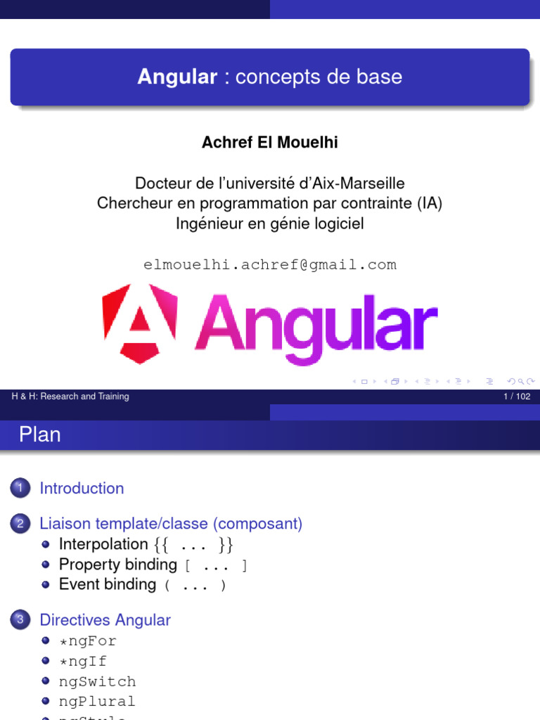 Introduction aux concepts d'Angular | PDF | Informatique | Formats de ...