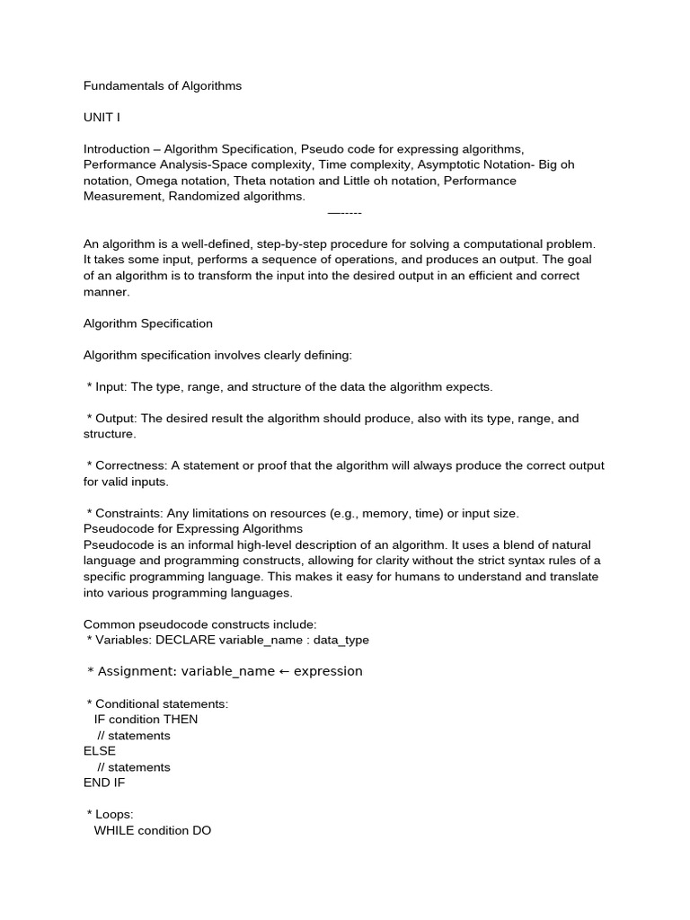 Fundamentals of Algorithm Analysis | PDF | Time Complexity | Computer ...