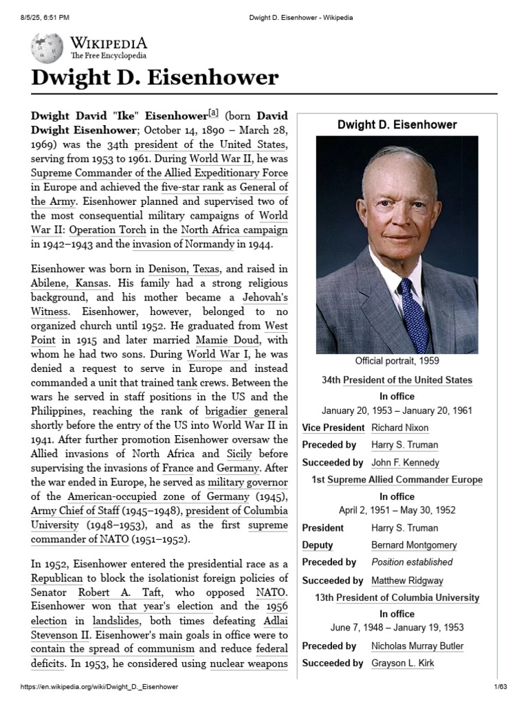 Dwight D. Eisenhower | PDF | Dwight D. Eisenhower | Operation Overlord