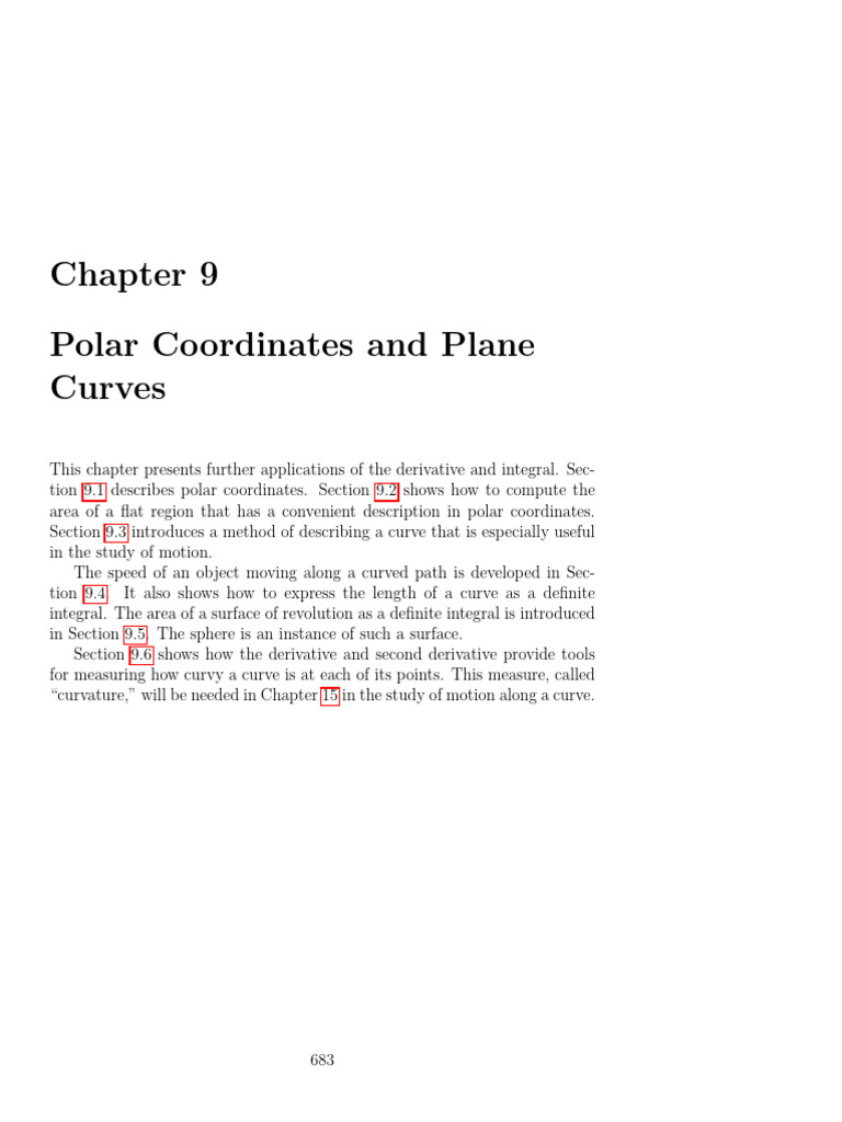 Area and Length in Polar Coordinates | PDF | Coordinate System | Line ...